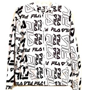 Fila Spell Out All Over hoodie windbreaker